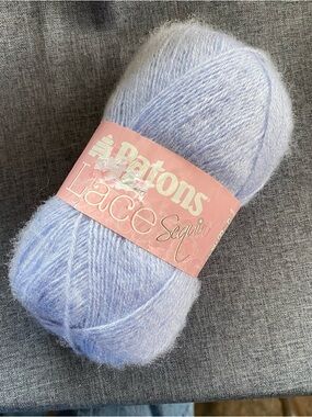 Patrons Lace Sequin Pale Blue Topaz Yarn